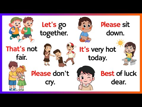 Видео: Говорите по-английски с детьми | Разговорный английский для детей | Повседневные английские предл...