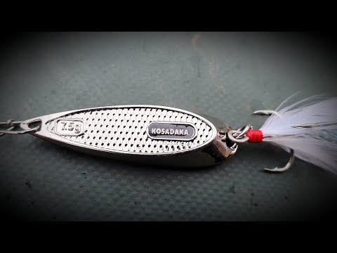 Видео: Купил двухстороннюю блесну подобие кастмастера. Пробую поймать рыбу