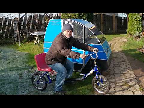 Видео: Белорусский веломобиль как транспорт будущего для деревни