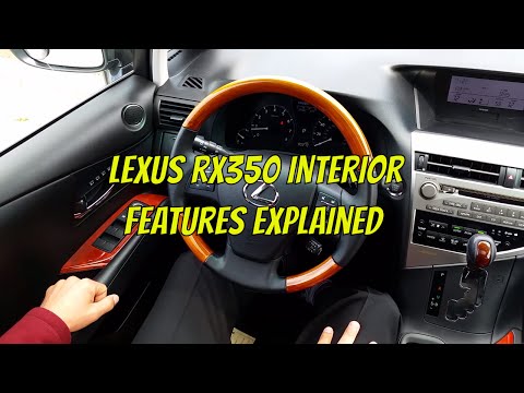 Видео: Описание особенностей интерьера Lexus RX 350 2010 года