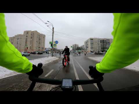Видео: Инспекция велодорожек #1: Реагенты, снег, пешеходы