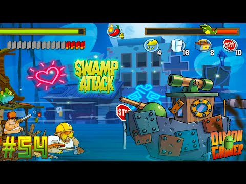 Видео: Прохождение игры Swamp Attack (Android) #54 (Морской фрегат)