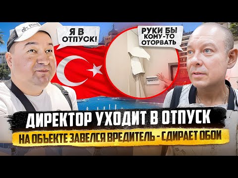 Видео: ДИРЕКТОР УХОДИТ В ОТПУСК | НА ОБЪЕКТЕ ЗАВЕЛСЯ ВРЕДИТЕЛЬ - СДИРАЕТ ОБОИ  | 32 серия.