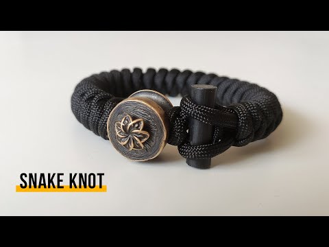 Видео: Браслет из паракорда Snake Knot