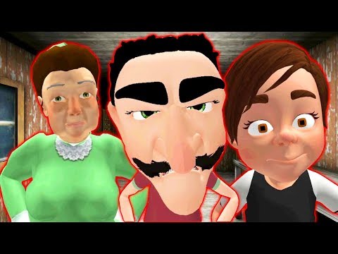 Видео: ЦЕЛАЯ СЕМЬЯ СОСЕДИ ГРЕННИ - Neighbor's Family Secret Granny Escape