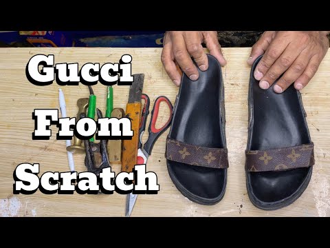 Видео: От поношенных Louis до стильных Gucci | Рестайлинг сандалий