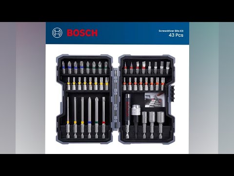Видео: Набор бит BOSCH "Colored Promoline",43pcs.