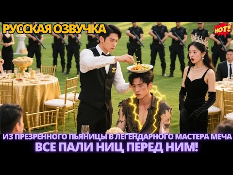 Видео: Из презренного пьяницы в легендарного Мастера Меча – все пали ниц перед ним #дорама #китайские