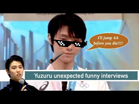 Видео: Yuzuru Hanyu - Супер смешное интервью и неожиданные моменты реакции! Идеальный 4А