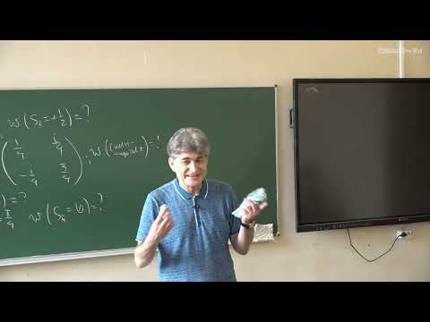 Видео: Парфёнов К.В. - Квантовая теория.Ч.1.Семинары - 7. Спин