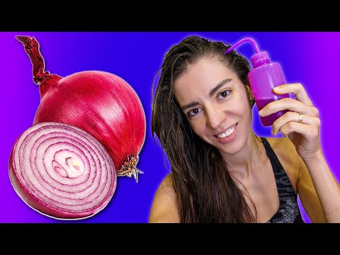 Видео: ЗАБУДЬТЕ О ВЫПАДЕНИИ ВОЛОС: маска из лука, которая помогает!