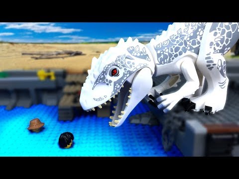 Видео: LEGO Анимация про ДИНОЗАВРОВ 🦖 ЛЕГО Мир Юрского Периода -14 (Атака ИНДОМИНУСА)