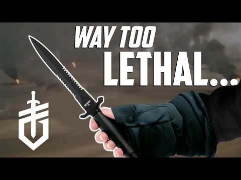 Видео: Нож, который слишком СТРАШНО продавать | Gerber Mark II