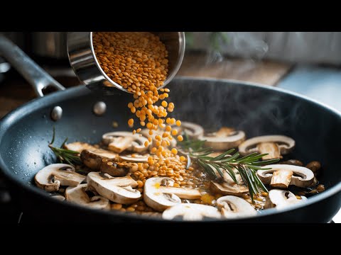 Видео: Лучше мяса! Грибы с чечевицей — просто объедение, всем хочется добавки!