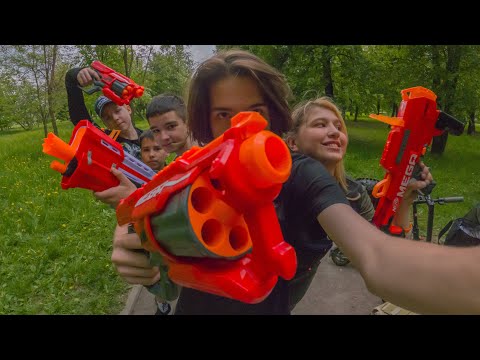 Видео: Ретро Бластеры Nerf MEGA Cycloneshock // Дизмон