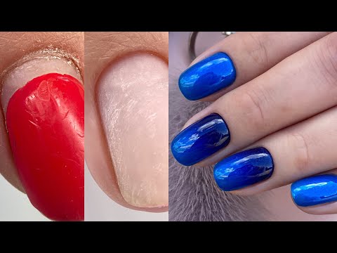 Видео: Сильно прилипшая кутикула😐Переехала в кабинет🥰Маникюр🥰Градиент пошагово на клиенте
