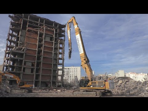 Видео: Снос ХЗБ: Cat 390D TUHD part 1