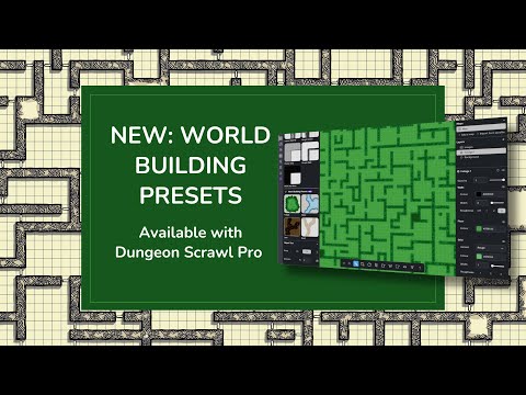 Видео: Dungeon Scrawl | Предустановки построения мира