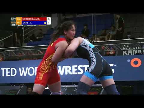 Видео: Киандегенчан Киандегенчан CHN - Айпери Медет кызы KGZ / 76 kg / Эл аралык рейтингдик турнир