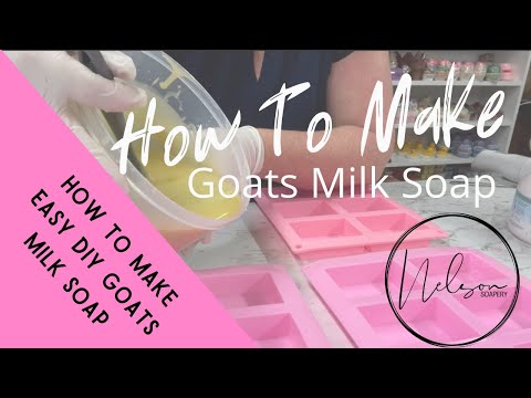 Видео: Как сделать мыло из козьего молока, используя сухое козье молоко и рецепт с низким уровнем очистк...