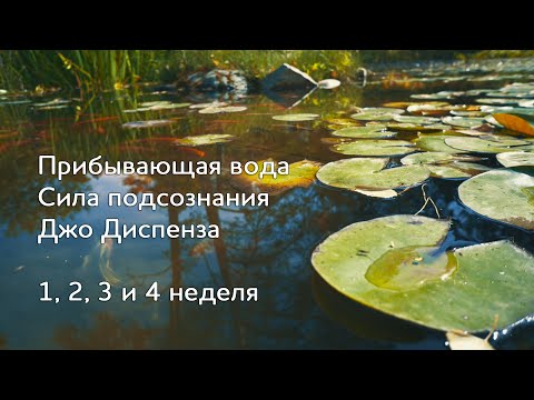 Видео: Прибывающая вода. 1, 2, 3 и 4 неделя. Медитация Джо Диспенза. Сила подсознания. #аюмедитэйшн