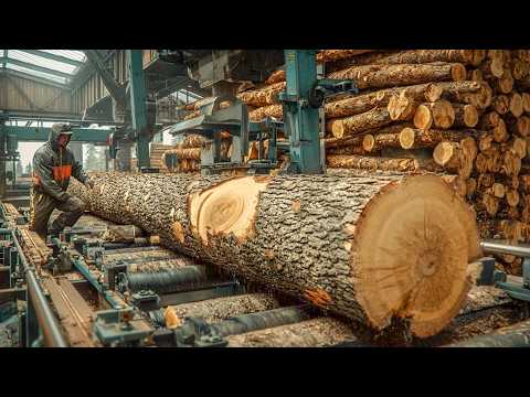 Видео: От пихты Дугласа до высококачественной древесины: эксперты американской лесопилки превращают дере...
