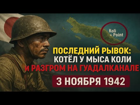 Видео: 3 НОЯБРЯ  ПОСЛЕДНИЙ РЫВОК ЯПОНИИ: КОТЁЛ У МЫСА КОЛИ И РАЗГРОМ НА ГУАДАЛКАНАЛЕ 1942