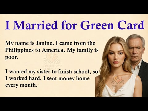 Видео: Я вышла замуж за старика ради грин-карты ✅ Эмоциональная история на английском (уровень A1/A2) ✅