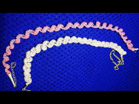 Видео: Spiral necklace "Diamond shine". Спиральное колье " Бриллиантовый блеск".