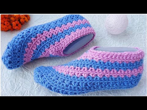 Видео: Простые следки крючком. Подробный мастер-класс.