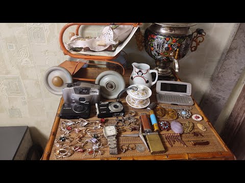Видео: Много классных покупок на барахолке 