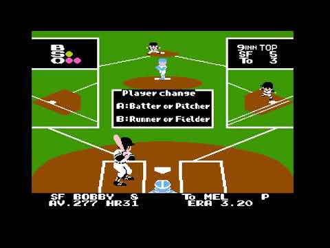 Видео: Bad News Baseball - полный сезон (all season) на NES. Игра 11. SF - To.