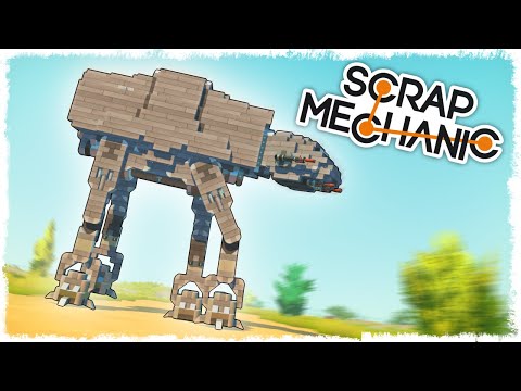 Видео: БИТВА: ШАГОХОД НА ПОРШНЯХ В SCRAP MECHANIC!!!