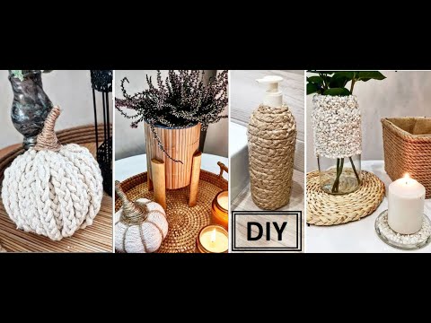 Видео: Осенний декор- 4 ИДЕИ!  Переделки Фикс прайс и не только