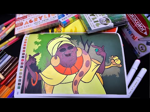 Видео: Принцесса и лягушка. Best of Nature. Раскрашиваю картинку #30  Hachette раскраски.