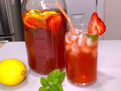 Видео: Свежий КЛУБНИЧНЫЙ НАПИТОК без варки ягод,  не успеваю готовить, это так вкусно!