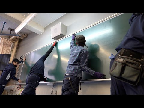 Видео: Процесс изготовления школьных досок. японская фабрика, сохраняющая традиции.