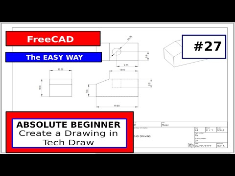 Видео: FreeCAD для начинающих #27 Технический чертеж