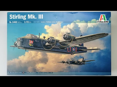 Видео: Short Stirling Mk.III от Italeri в масштабе 1/72 (полная сборка)