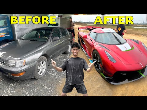 Видео: Превратите сломанную Toyota в роскошный кабриолет-суперкар. Процесс за 500 дней
