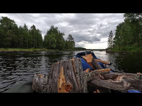 Видео: Сплав по реке Воньга. От Амбарного до Куземы во второй половине августа 2024г. Часть 2.