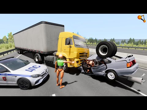 Видео: СМЕРТЕЛЬНАЯ МЯСОРУБКА! ДАЛЬНОБОЙЩИК ВЫЕХАЛ НА АВТОБАН | BeamNG.drive