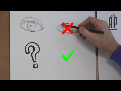 Видео: Как обычно рисуют ГЛАЗ и как правильно рисовать!? - Александр Рыжкин
