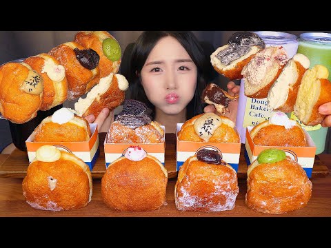 Видео: Жевательный и влажный Десерт🥯 ПОНЧИКИ С ЗАВАРНЫМ КРЕМОМ АСМР МукбангㅣDessert Donut Mukbang