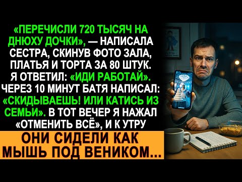 Видео: Сестра потребовала 720 000 на день рождения дочери — я ответил “иди работай”, и тут вмешался отец…