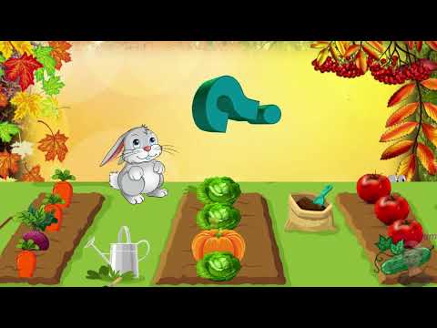 Видео: Дидактична гра "Зайчиків город"