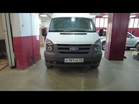 Видео: Ford Transit 2010 - Установка светодиодных линз Azoom A13