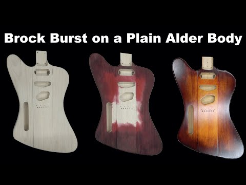 Видео: Гитарная морилка Brock Burst на корпусе из ольхи