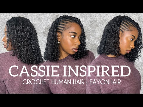 Видео: Вязаные крючком волосы в стиле Кэсси | Модная прическа от EayonHair