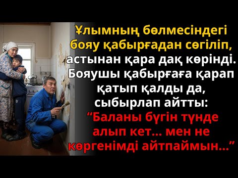 Видео: баламның бөлмесіндегі қара дақты көрген сырлаушы “түнде кет” деді | Ешкім естімеген әңгіме